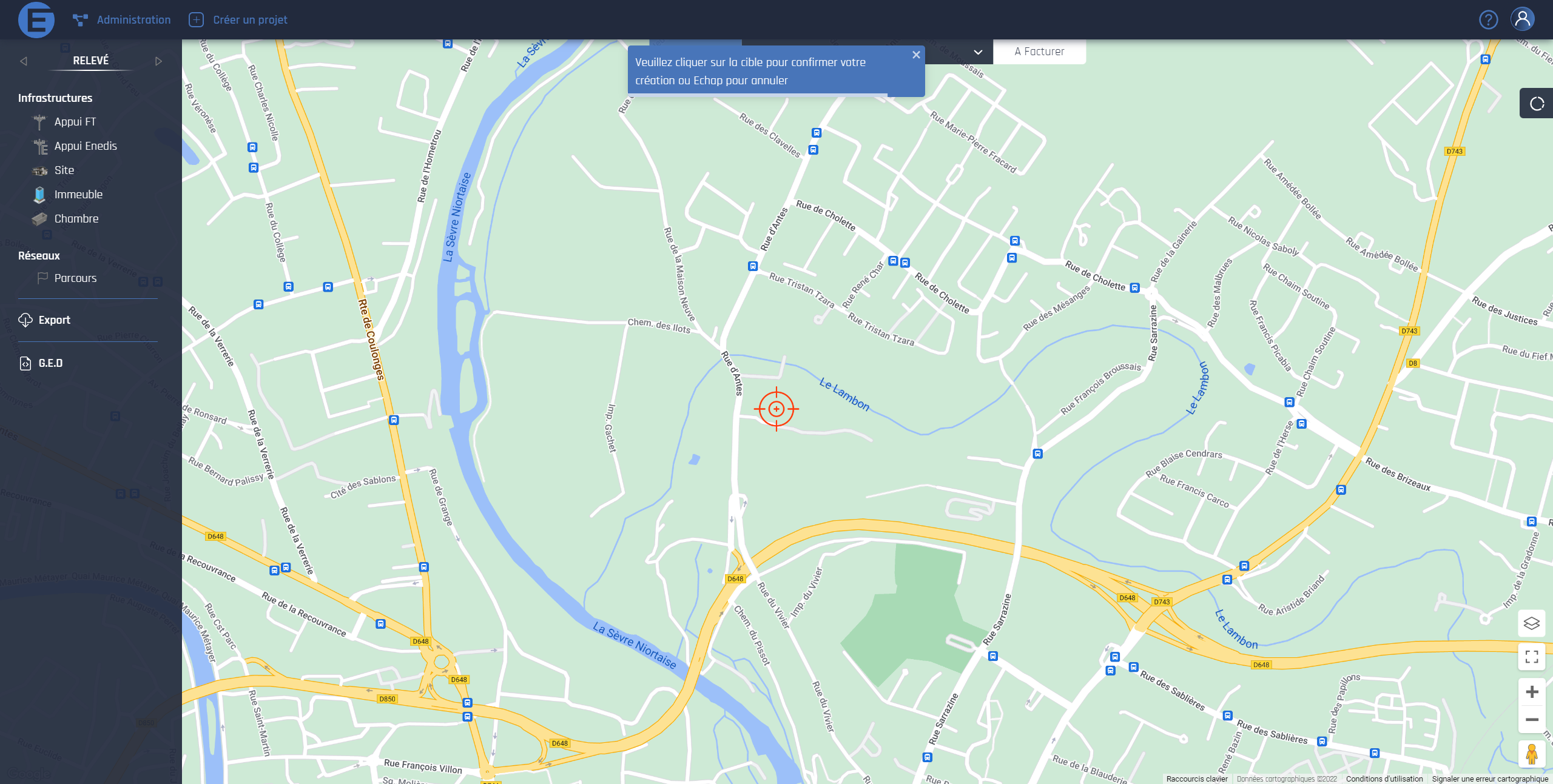 Saisie d'infra-structure web Saisie d'infra-structure web